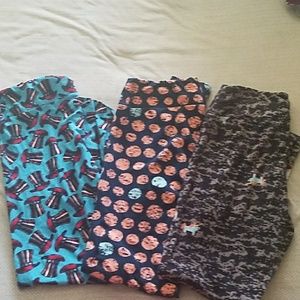 3 lularoe leggings TC